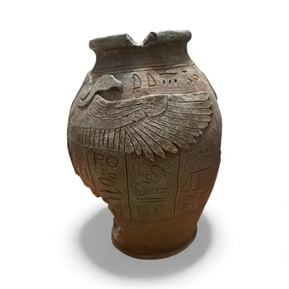 SPORN Aquatic Creations Ancient Vase aquarium ornament 6.5”x6.3”x 8.7”